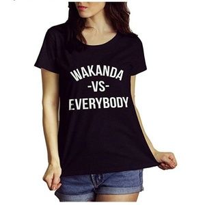Black Panther Inspired Wakanda -Vs - Everybody Tee